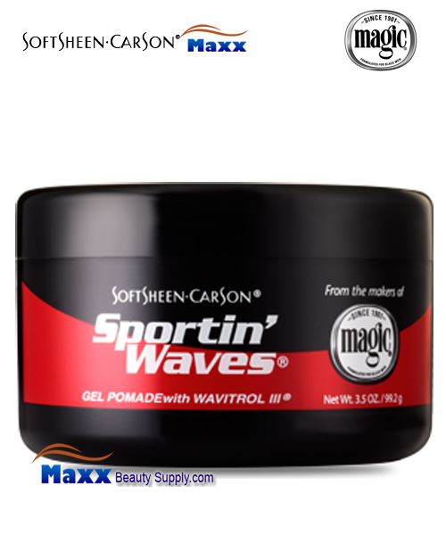 Softsheen & Carson Sportin' Waves Gel Pomade 3.5oz - Black